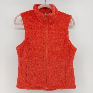 L.L.Bean Women's Teddy Sweater Fleece Long Vest Size Medium